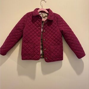Hope & Henry Quilted Jacket in Burgundy